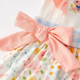 Rylee Faith Hopping Bunnies Floral Swing Dress