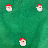Zuccini Kids Corduroy Santa Face Ashton Longall Green