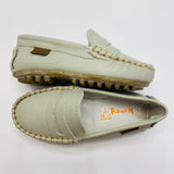 Kimey Couro Slip On Moccasins Sand