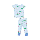 Angel Dear Golf Things Blue Short Sleeve PJ Set