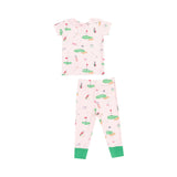 Angel Dear Golf Things Pink Short Sleeve PJ Set