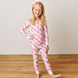 Swoon 2685 Dear Santa Pink Butterknit 2 Piece Pajama Set