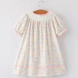 Rylee Faith Embroidered Cross Floral Swing Dress