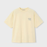 The Boston Kids by Mayoral 6046 Growing Up Short Sleeve Top Butter