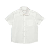 Mayoral 3112 Linen Short Sleeve Shirt White