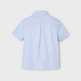 Mayoral 3112 Sky Blue Short Sleeve Button Up