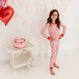 In My Jammers Red Kiss Two Piece Pajama Set
