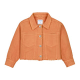 Mayoral 3455 Twill Cropped Jacket Peach