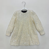 Abel & Lula Sequin Velvet Dress Ivory