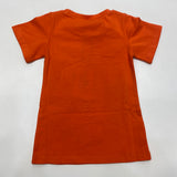 ML Kids Game Day Football Short Sleeve Dress Orange