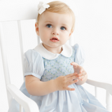 Feltman Brothers 3709 Rosebud Diamond Smocked Dress Blue