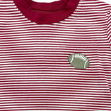 Cypress Row Tailgate T-Shirt Dark Red Stripe