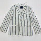 Mayoral 3485 Boys Blazer Stone Blue Stripe