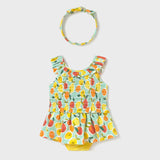 Mayoral 1930 Tropical Skirt Set Aqua