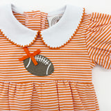 Cypress Row Tailgate Girls Bubble Orange Stripe