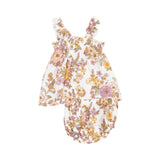 Angel Dear Anna May Floral Ruffly Strap Top and Bloomer Set