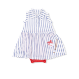 Angel Dear Baseball Stripe Polo Tennis Dress