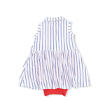 Angel Dear Baseball Stripe Polo Tennis Dress