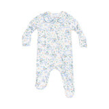 Angel Dear Baby Veronical Floral Peter Pan 2 Way Zipper Footie