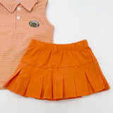 Cypress Row Fan Zone Skort Set Orange