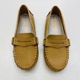 Kimey Couro Slip On Moccasins Almond