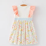 Rylee Faith Hopping Bunnies Floral Swing Dress