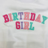 Bits & Bows Birthday Girl Embroidered Sweatshirt