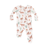 Angel Dear Western Horses Uni 2 Way Zipper Footie