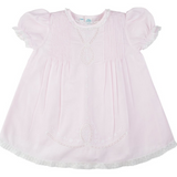 Feltman Brothers 6565 Lace Ribbon Slip Dress Pink