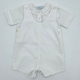 Feltman Brothers Boys Jon Jon 2 Piece Set White
