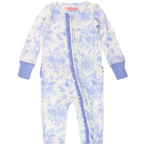 Rufflebutts Periwinkle Blue Butterfly Garden Toile Convertible One Piece