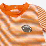 Cypress Row Boys Tailgate Bubble Orange Stripe