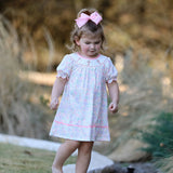 Rylee Faith Embroidered Cross Floral Swing Dress