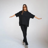 Everyday Leisure Onyx Ribbed Women's Everyday Set