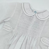 Feltman Brothers 23952 Smocked Long Sleeve Longall White