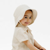 Angel Dear Muslin White Swan Wide Brim Sunhat