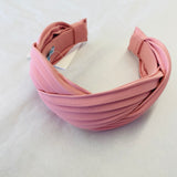 Abel & Lula Hard Headband Pink Pleated