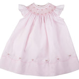 Feltman Brothers 86553 Pearl Fower Fly Sleeve Bishop Dress Pink