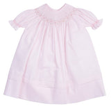 Feltman Brothers 86555 Girls Ruffle Sleeve Bishop Smocked Dress Pink