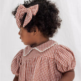 Quincy Mae Red Gingham Hair Bow