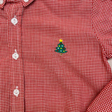 Zuccini Kids Christmas Tree Alton Button Up Red Check
