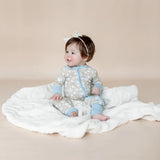Remi & Capri Zipper Sleeper Cool Blooms