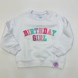 Bits & Bows Birthday Girl Embroidered Sweatshirt
