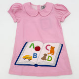 Cotton Kids ABC Book Dress Pink