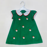 Zuccini Kids Corduroy Santa Face Kendall Collar Dress