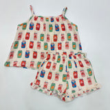 Vignette Mallory Tank and Mila Shorts Set Soda Pop
