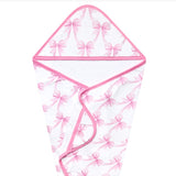 Copper Pearl Premium Baby Knit Hooded Towel Bow My Gosh