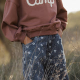 Rylee + Cru Barrel Pant Heart Ditsy