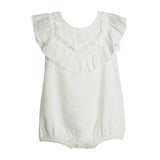 Mabel & Honey Gingham Dreams Romper White
