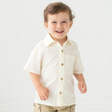 Beckett and Bear Noah  Boys Top White